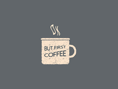 Ok But First Coffee Mug coffee flat design monday morning mug texture