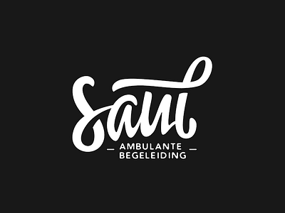 Saul Lettering Logo Handlettering black and white branding brush design handlettering lettering logo personal branding type typography
