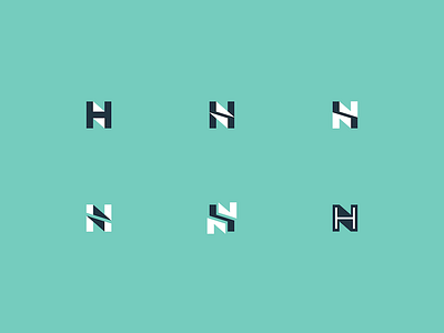 H + N monogram concepts