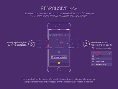 Responsive Nav Olx concept design illustration olx redesign responsive ui ux
