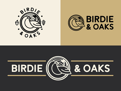 Birdie & Oaks Photography // Logo Lockups badge banner branding design emblem graphic design illustration logo logo design photographer