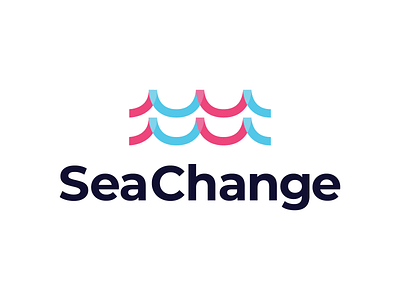 Sea Change bag brand identity branding grocery logo logo design ocean plastic recycle recycled sea visual identity waste waves