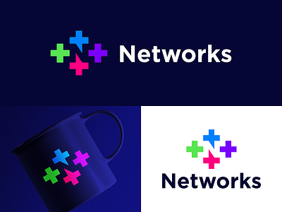 Networks - Logo Design Concept brand identity branding community development logo logo design network organization support training world