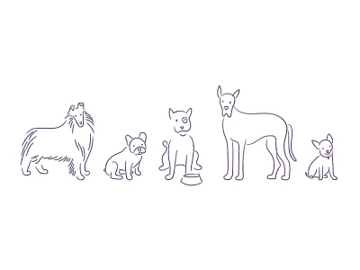 Dog Illustrations dog illustration pet puppy