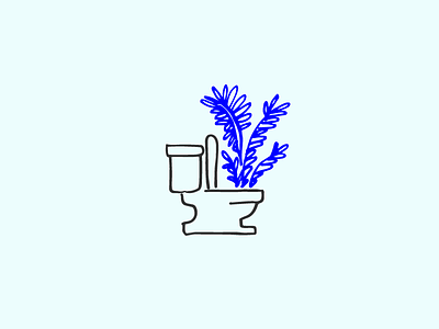 Forest Friendly bathroom forest friendly illustration leaves toilet