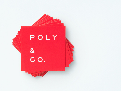 Poly & Co. Business Card branding business card logo