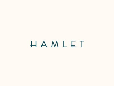 Hamlet Logo branding lettering logo typography