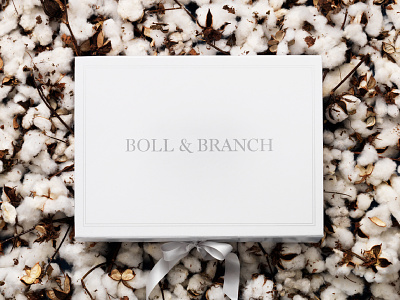Boll & Branch Packaging bedding branding cotton logo packaging typography