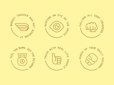 Icon explorations badge branding design icon illustration