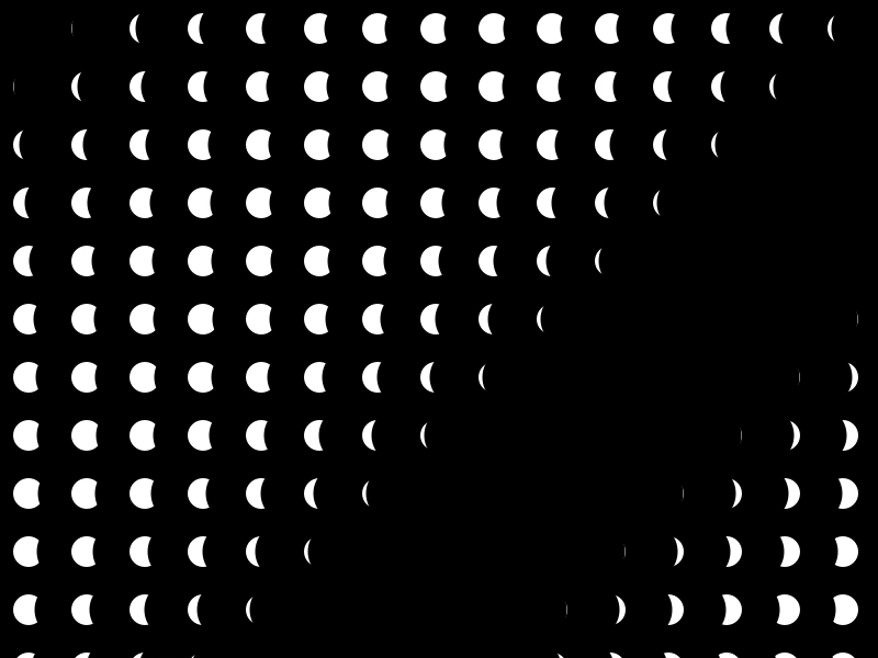 Moonshade animation code creativecoding dot generative motion pattern processing