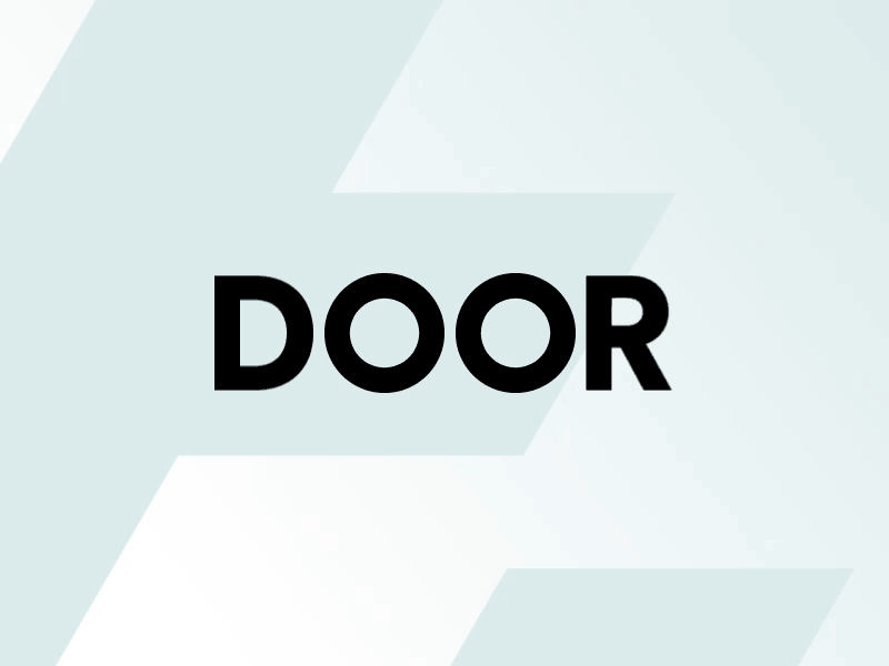 DOOR Logo animation animation door gif graphic logo motion