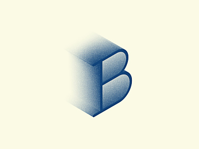 Letter B branding gradient identity letter logo monogram typography