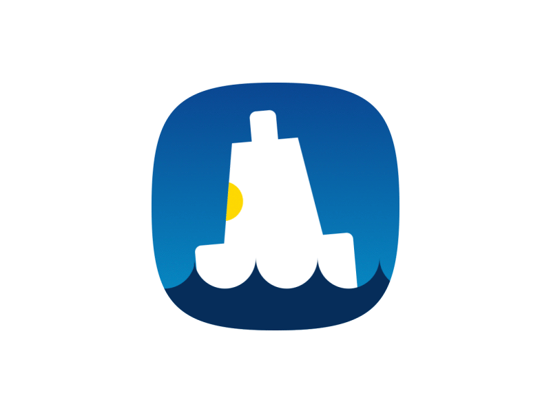 Product icon animation animation app buoy icon marine motion nautical port service svg water