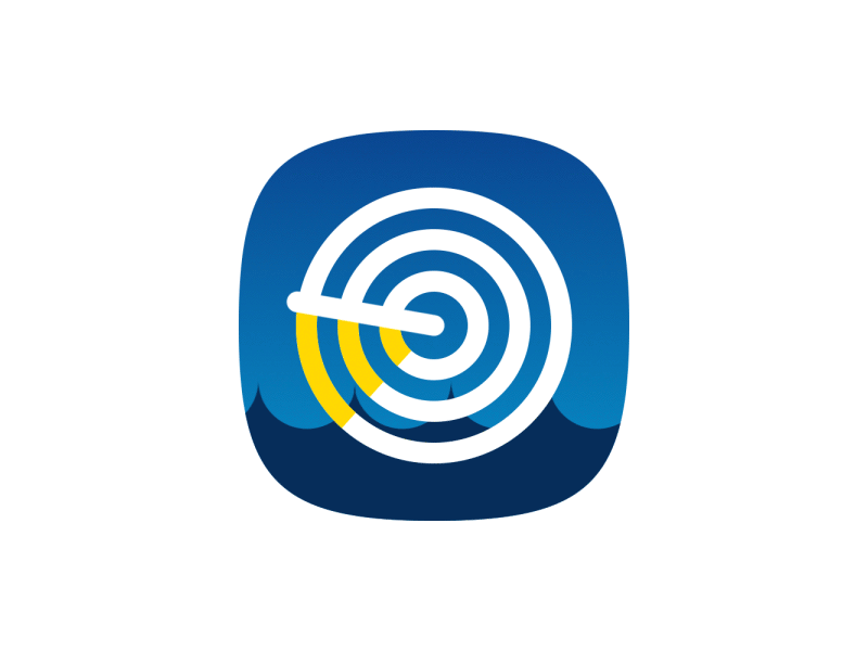 Shiptracker Product icon animation app gif icon motion nautical port water