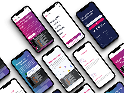 Homepage but like, on a phone. branding design identity ios landing mobile mobile website page phone ui ux web