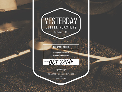 Yesterday - Coffee Label