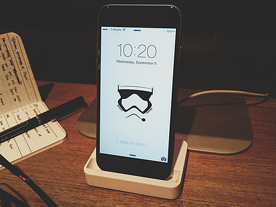Stormtrooper Helmet iPhone Background