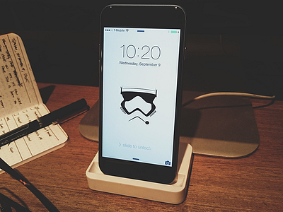 Stormtrooper Helmet iPhone Background app background file free freebie illustration iphone sketch source stormtrooper vector