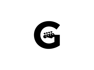 G Logo bass design g guitar label logo music