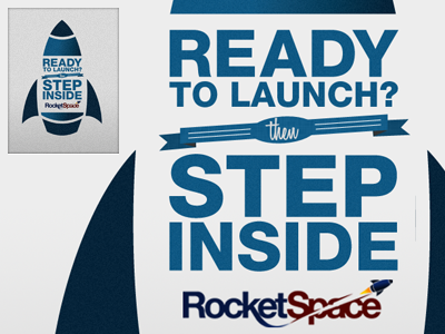 RocketSpace Logo Graphic logo rocketspace tshirt