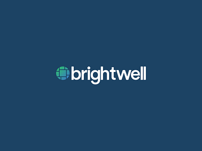 Brightwell Logo Refinement branding company identity lockup logo submark