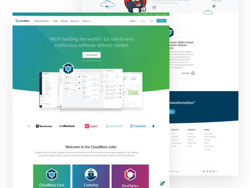 Homepage (Option 2) illustration ui ux card af clean homepage page landing website design web