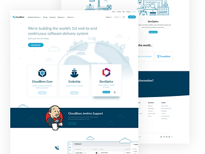 Hompepage (Option 1) af card clean design homepage illustration landing page ui ux web website