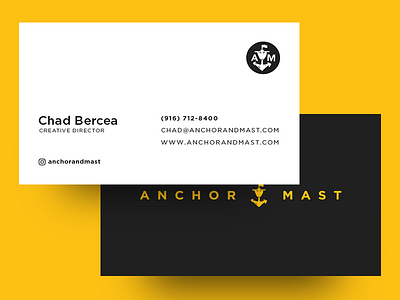 A&M Business Cards agency brand branding business business cards cards design identity mark mockup mockups print visual