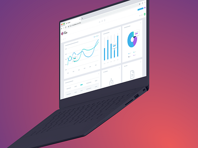 Product Abstractions abstraction dashboard device illustration laptop mockup product sketchapp