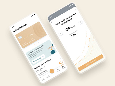 💰Banking App - Savings apple banking banking app bankingapp clean design app illustration ios ios app mobile banking mobile ui saving savings ui uiux user experience ux