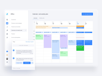 📅 Calendar and weekly Plan calendar clean dashboard design desktop app fintech overview timeline ui user interface design userinterface ux web webapp webapplication