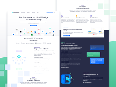 Software Consulting - Landingpage clean design homepage illustration ios landing landing page landingpage one page one page website onepage ui user experience user interface ux web website website design