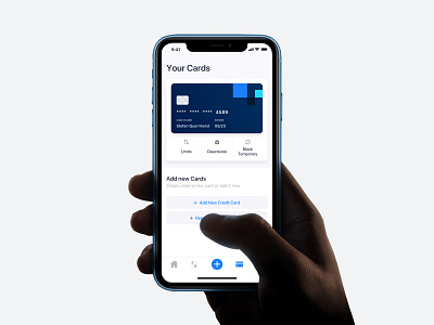 Banking App - Card Settings