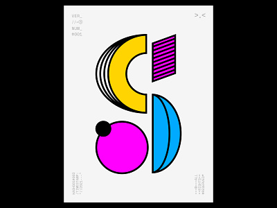 VER_//=(S)NUM_#001/100 color letter nft poster posterdesign