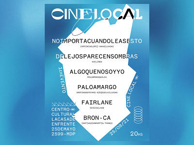 CineLocal branding cine graphic design movies poster
