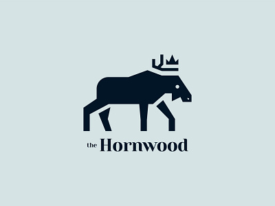 The Hornwood adobe animal branding design flat game of thrones got hbo illustration illustrator logo logos minim minimal minimalist moose