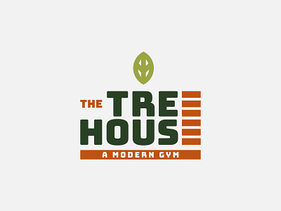 The Tree House: A Modern Gym branding colors design graphic design grass green gym illustration logo logos minimal minimalist nature tree trees work out