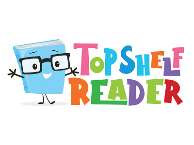 topshelf reader book character character design childrens illustration digitalillustration illustration logo mascot
