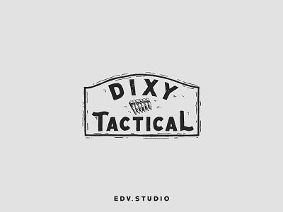 Dixy Tactical apparel army design handlettering t shirt tactical typography vintage