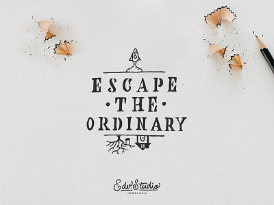 Escape the ordinary adventure apparel camping design handlettering mountain t shirt typography vintage