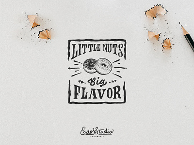 Little nuts big flavor adventure apparel camping design handlettering mountain t shirt typography vintage