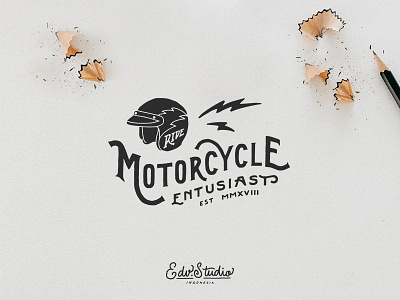 Motorcycle Enthusiast apparel design enthusiasm handlettering illustration motorbike motorcycle ride riders t shirt typography vintage