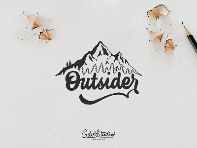 Outsider apparel design handlettering holiday humble illustration live outsider outsiders passion t shirt typography vintage work