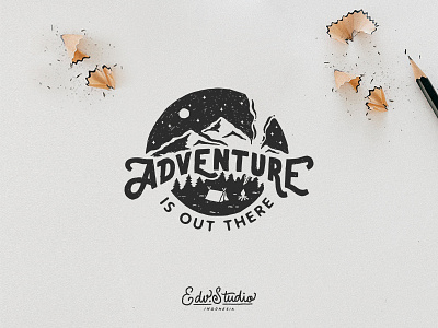 Adventure is out there apparel design handlettering holiday humble illustration live passion t shirt typography vintage work