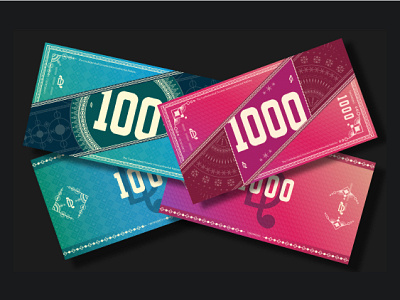 Banknotes branding design icon illustration typography vector