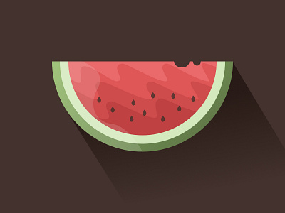 Watermelon - Food Icon design icon illustration vector