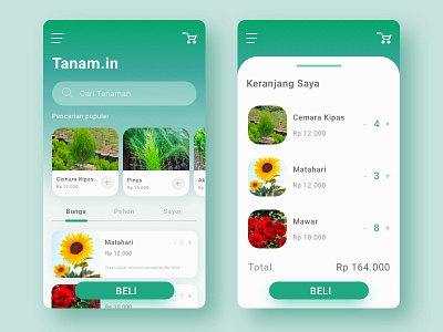 Tanam.in app branding city design form icon illustration landing page logo post typography ui user interface ux vector