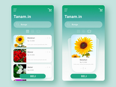 Tanam.in app branding design icon illustration post typography ui user interface ux vector