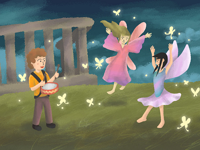 The Fairy Boy animation branding design digital digital painting digitalart drawing icon illustration vector
