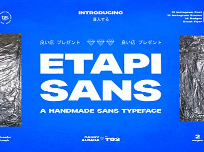 Etapi Sans + Extras display display typeface etapi sans fashion font hypebeast instagram post social media typedesign typeface typography